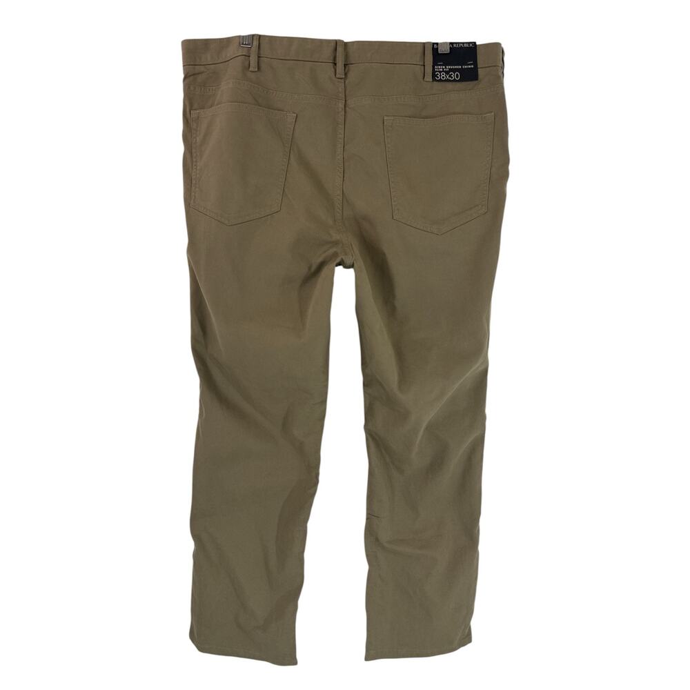 Banana Republic Aiden Brushed Chino Slim Fit Pants – Khaki – 38x30 NWT - Picture 2 of 12